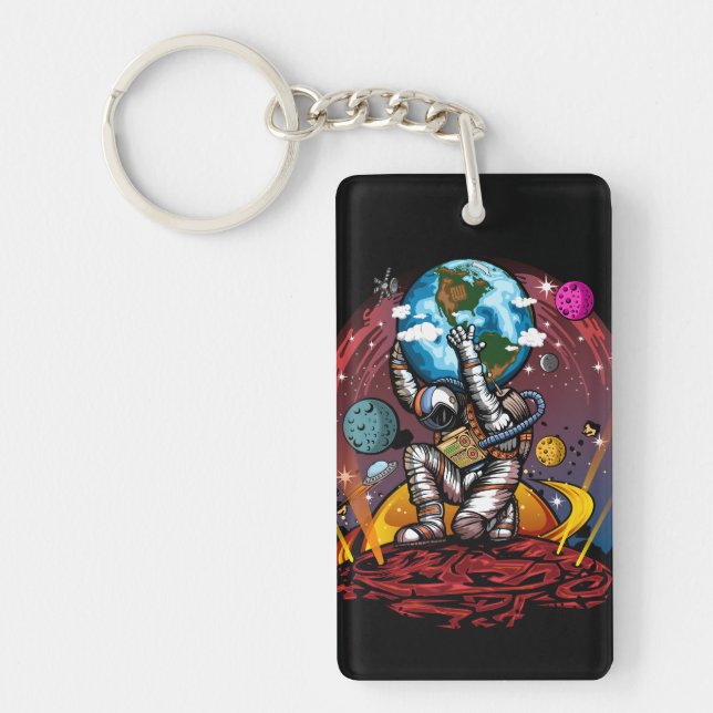 Atlas Space Man Key Ring (Front)