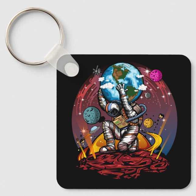 Atlas Space Man Key Ring (Front)