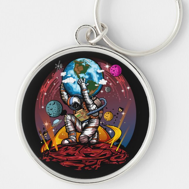 Atlas Space Man Key Ring (Front)