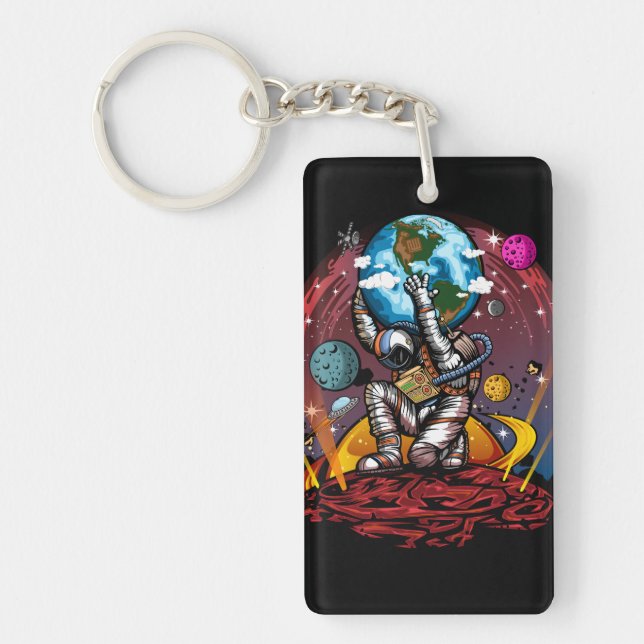 Atlas Space Man Key Ring (Front)
