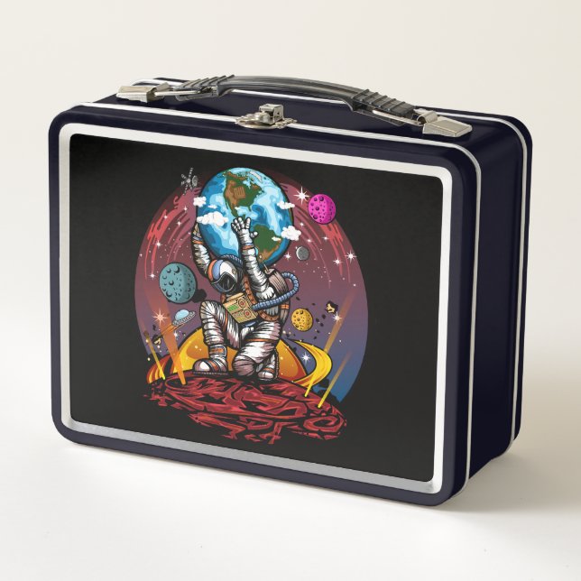 Atlas Space Man Metal Lunch Box (Front)
