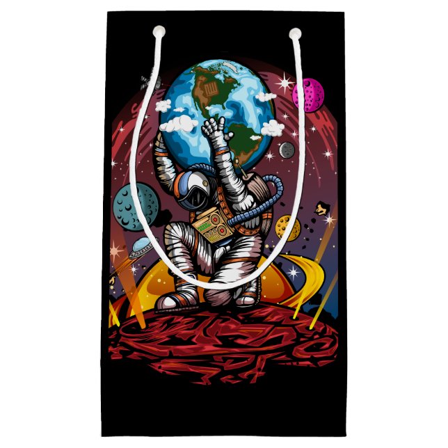 Atlas Space Man Small Gift Bag (Front)