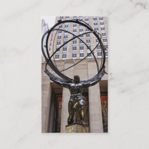 Atlas Statue, Rockefeller Centre, NYC Business Card
