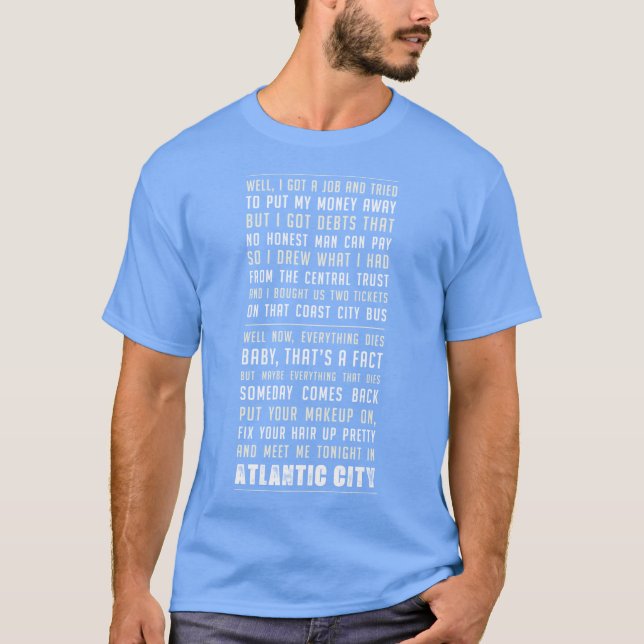 Atlc City Springsteen T-Shirt (Front)