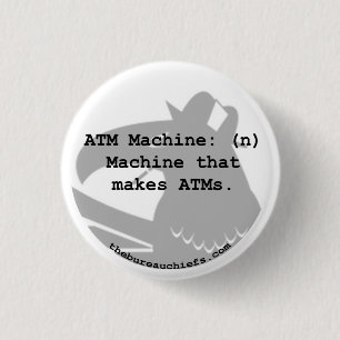 ATM Machine 1.25" Button
