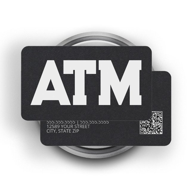 ATM Technician QR Business Card (ATM Technician QR Business Cards)
