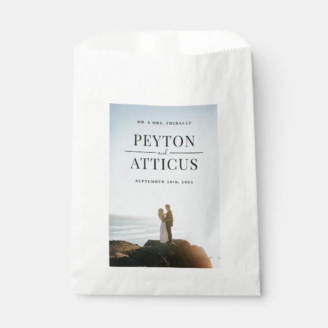 Atmosphere Elegant Bride and Groom Favour Bags (Front)