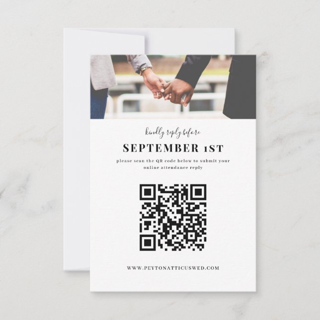 Atmosphere Photo Online RSVP Card (Front)