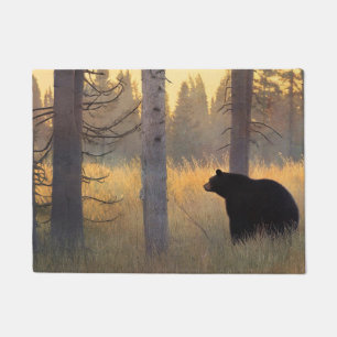 Atmospheric Black Bear Doormat