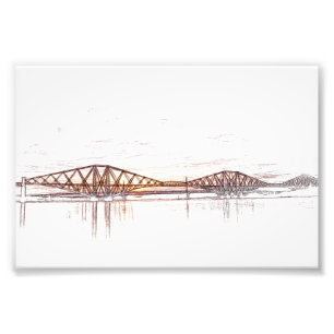 Atmospheric Forth Bridge Artwork Photo Print
