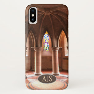 Atmospheric Sandstone Pillars & Stained Glass. iPhone X Case