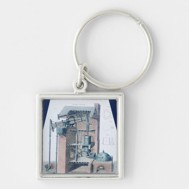 Atmospheric Steam Engine Key Ring (Front)
