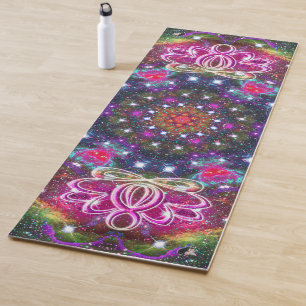 Atmospheric Zen Lotus Star Kaleid Yoga Mat