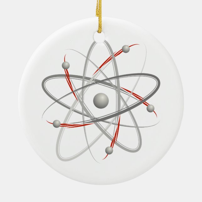Atom (002) ceramic tree decoration (Back)