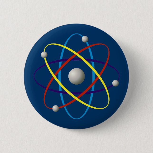 Atom (005) 6 cm round badge (Front)