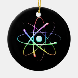 Atom (008) ceramic tree decoration
