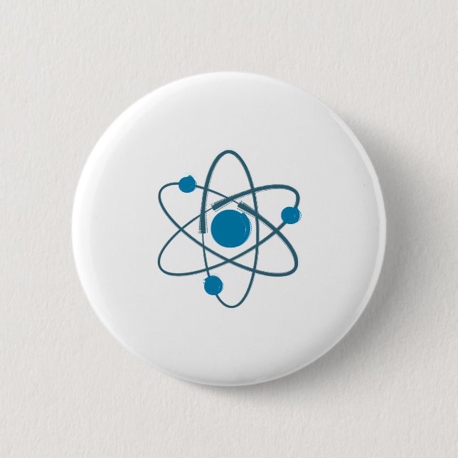 Atom 6 Cm Round Badge (Front)