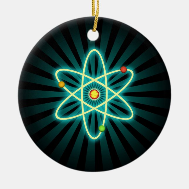 Atom Ceramic Tree Decoration (Front)