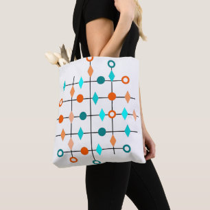 Atom Grid  Tote Bag