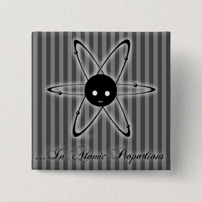 Atom Logo Square Button (Front)