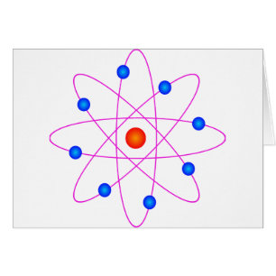 atom model vector clipart