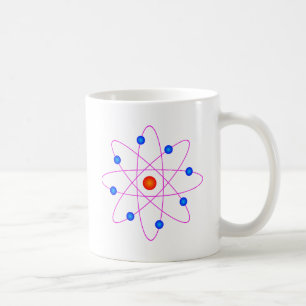 atom model vector clipart coffee mug