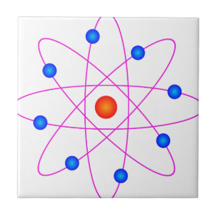 atom model vector clipart tile