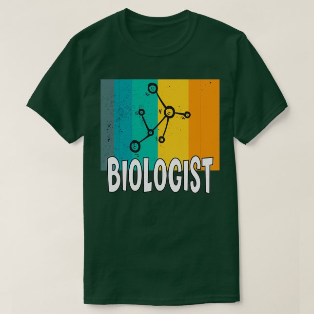 Atom Molecule Science Biology Teacher Gift Idea T-Shirt (Design Front)