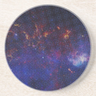 Atom Pattern Coaster