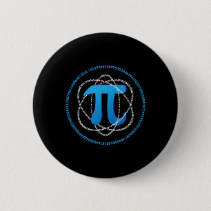 Atom Pi Day Math Science Lover Gift 6 Cm Round Badge
