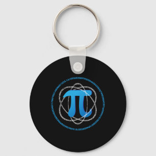 Atom Pi Day Math Science Lover Gift  Key Ring