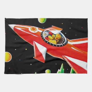 ATOM ROCKET TEA TOWEL