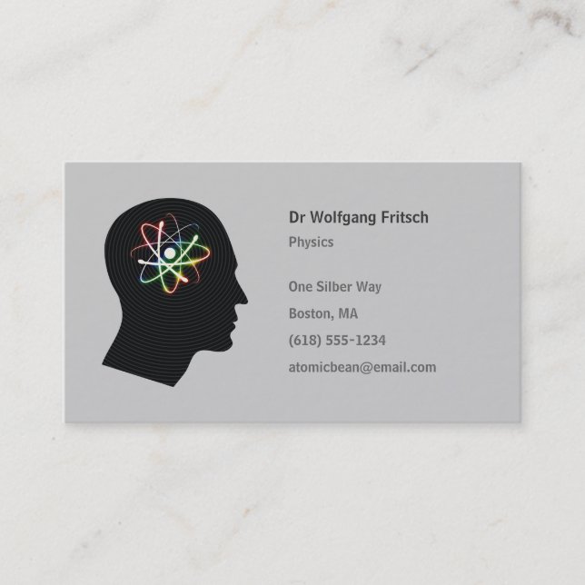 Atom - Scientist Business Card (Front)