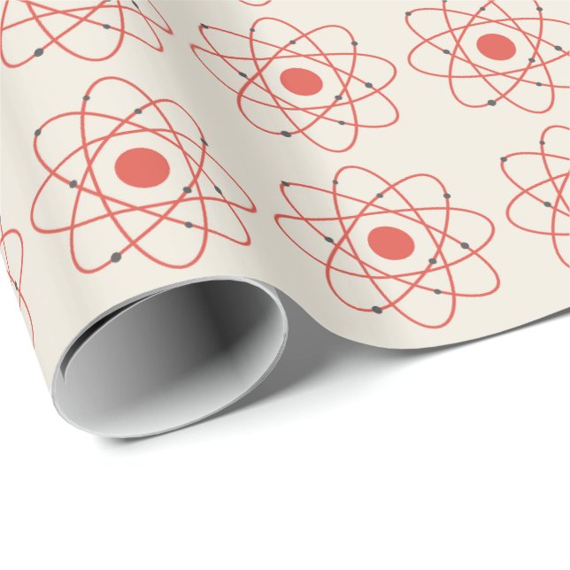 Atom Structure Science Pattern Wrapping Paper (Roll Corner)