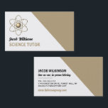 Atom Symbol, Science Tutor, Teacher Business Card<br><div class="desc">Atom Symbol,  Science Tutor,  Teacher Business Cards by The Business Card Store. Easily personalize these cards with your own wording by using the "personalize this template" section or click the "customize further" link to change the font styles,  colors and layout to suite.</div>