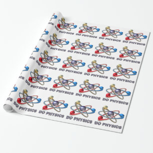 Atom symbol wrapping paper