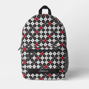Atomic Age Checkers Printed Backpack