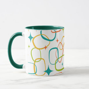 Atomic Age Mid-Century Retro Sparkle Coffee Mug