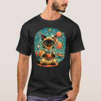 Atomic Age Outer Space Boba Siamese Astronaut Cat