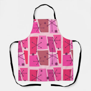Atomic Age Pop Art Hot Pink Apron