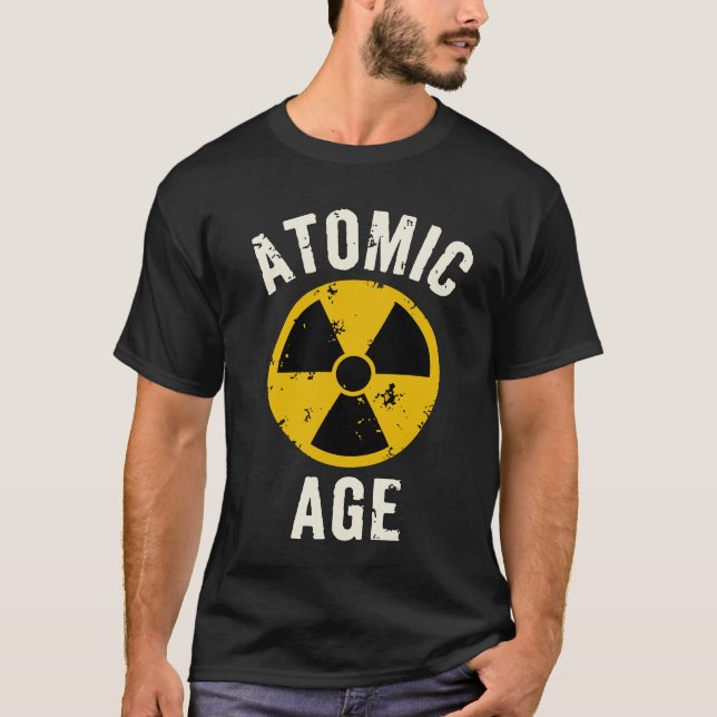 Atomic Age Radioactive Warning Symbol T-Shirt (Front)