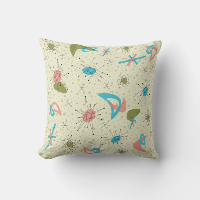 Atomic Age Retro Pillow (Front)
