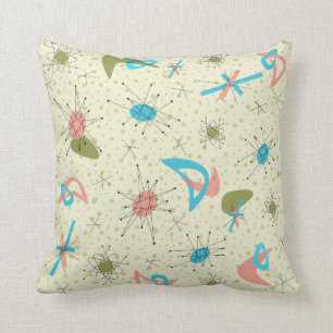 Atomic Age Retro Pillow