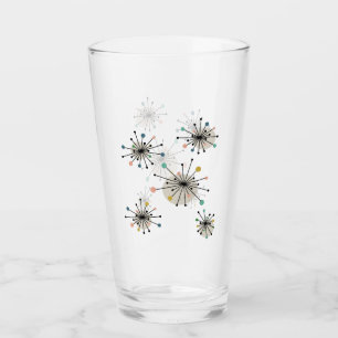 Atomic Age Starburst Midcentury Modern Glass