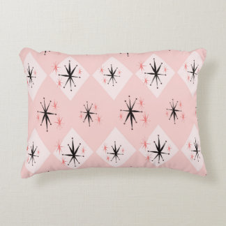Atomic age starburst seamless pattern inspired by  decorative cushion