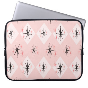 Atomic age starburst seamless pattern inspired by laptop sleeve