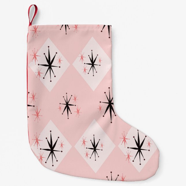 Atomic age starburst seamless pattern inspired by  small christmas stocking (Front)