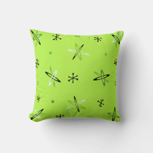 Atomic Age Starbursts Chartreuse Cushion