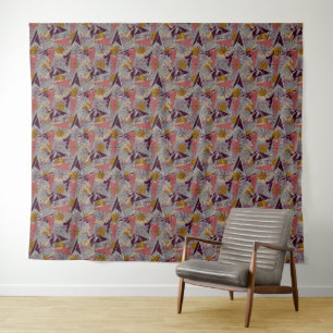 Atomic Arrows Stylish Mid-Century Modern Tapestry