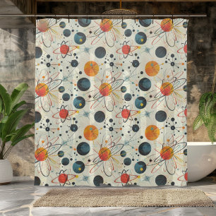 Atomic Art Design Shower Curtain